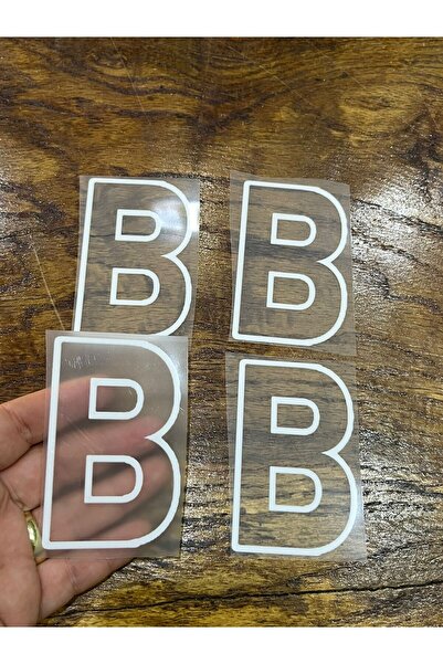 Gönülden Tasarım 4 Τεμάχια Επικόλλησης με Σίδερο Γράμματος Β Μεταφορική Εκτύπ...
