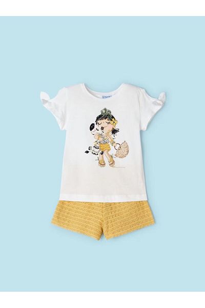 MAYORAL Mayorsl Girl's Set of 2 T-Shirt and Shorts - 3266