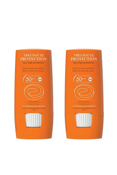 Avene Thermale Stick Zones Sensible Spf 50+ Sun Protection Stick for Sensitive Areas 8 g 2 Pieces