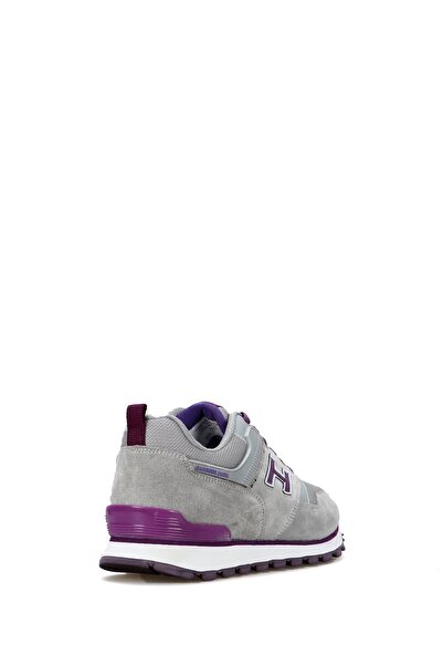 Hammer Jack Uruguay Genuine Leather Ciment-purple Women's Sports Shoes