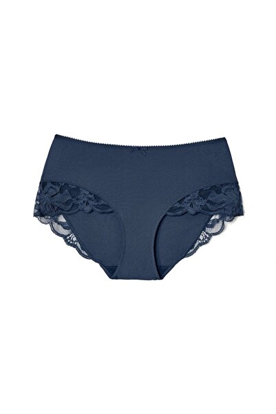 Tchibo Women Plain Mid Rise Panty Brief, Navy