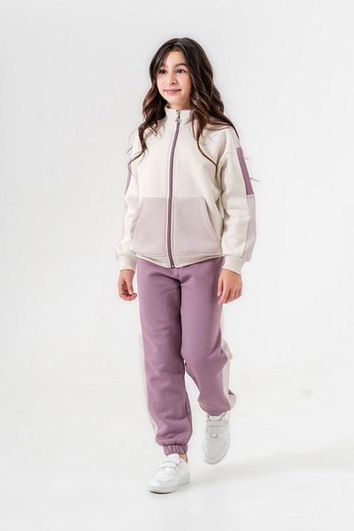 HAUSEkids بدلة كارديجان باناروما أرجوانية للفتيات بعمر 6-9 سنوات