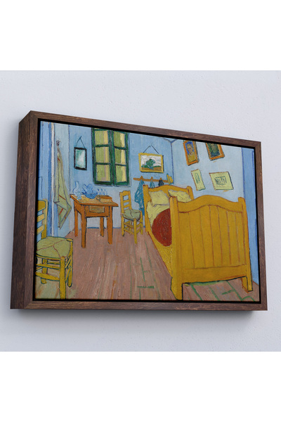 Oxyteez Vincent Van Gogh cu cadru din lemn - Pictură dormitor în Arles - Dorm...