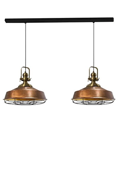 Bamyum Eskitme Asaletli Ikili Telli Eskitme Başlık Avize Sarkıt Lamba Salon Mutfak Pastane Cafe