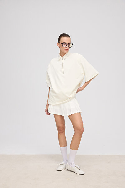 VATKALI White pleated tennis skirt - VTK sportswear