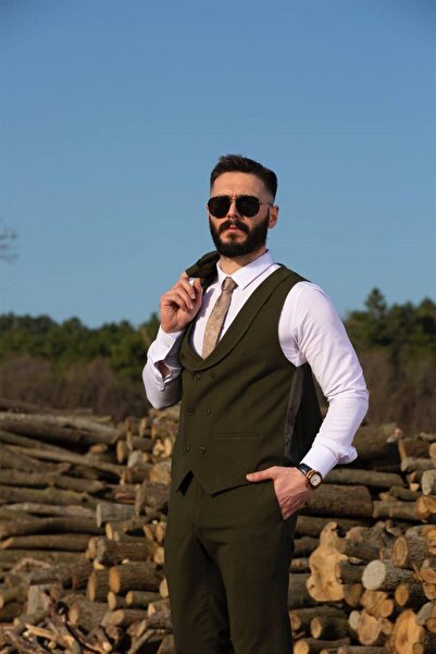 Salihtarzz Green Italian Cut Slim Fit Suit - Sd4911