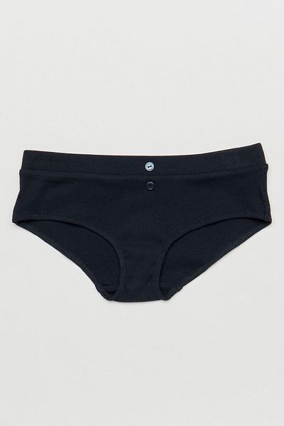 Hays Button Detailed Slip Panties-Dark Blue