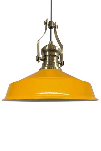 Bamyum Noble Single Yellow Chandelier New Antique Headboard Retro Pendant Lamp Cafe Living Room Store Chandeliers