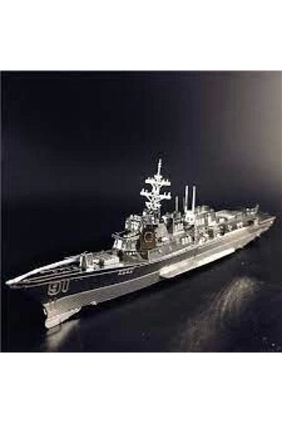 DIY Burke Class Warship 3D Metal Model Puzzle Puzzle Model Kits 14+ Ages 75+ Pieces