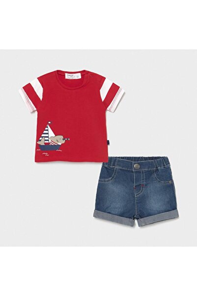MAYORAL Baby Boy Denim Shorts T-Shirt Set of 2