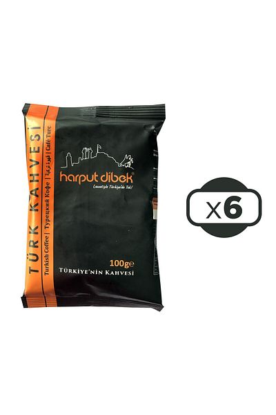 HARPUT DİBEK Harput Dibek Turkish Coffee 100 Gr X 6 Pieces