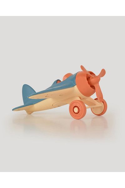 lets be child طائرة رفرفة باللون الأزرق والبيج