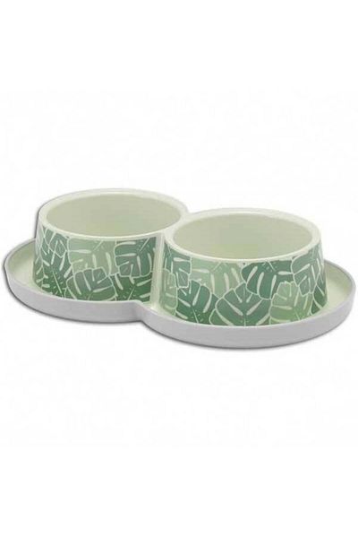 Moderna Eden Trendy Cat Plastic Food and Water Bowl 2X350 ml