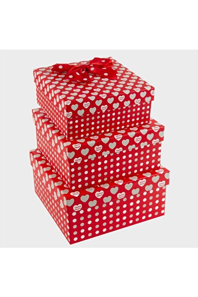 Bijuteri Net 3-Piece Bow Heart Gift Box