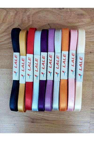 Hobigram Mixed Satin Ribbon1 cm Satin Ribbon Mixed Color 10 Pieces (Model 2) – Ribbon, Stylish Design