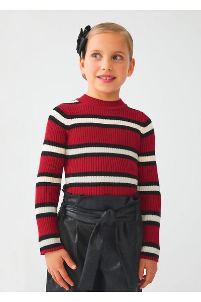 Abel & Lula Girl's Striped Sweater 5820