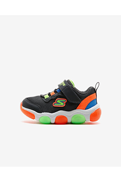 SKECHERS Mighty Glow Küçük Erkek Çocuk Gri Işıklı Spor Ayakkabı 402040n Cclm