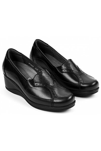 Forelli Rosa 57603 Black Genuine Leather Padding Women's Shoes