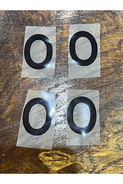 Gönülden Tasarım 4 komada peglanog slova O za transfer - slovo Arma 4x3 cm