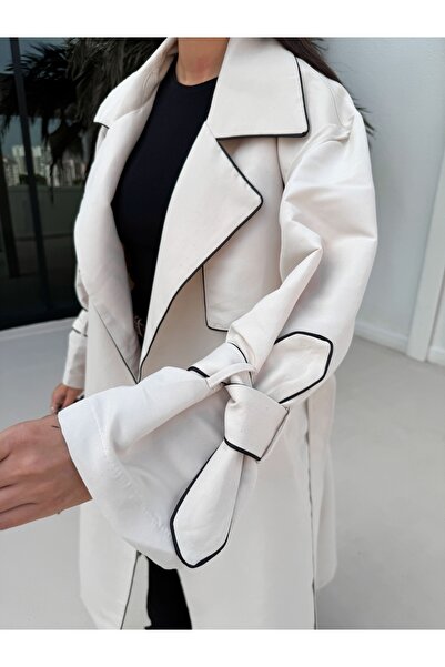 ESRAHELVACI Piping Detailed Arm Belted Trench Coat