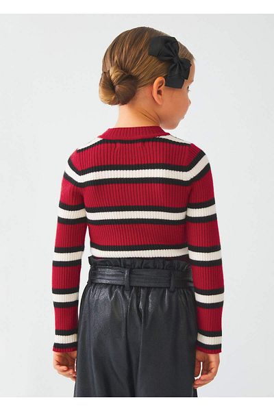Abel & Lula Girl's Striped Sweater 5820