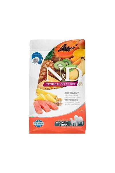 N&D Tropical Selection Somonlu ve Tropical Meyveli Orta ve Büyük Irk Yetişkin...