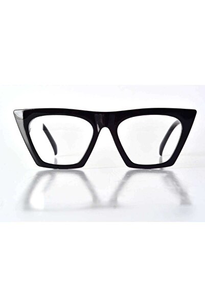 CT STONES Black Framed Transparent Glass Unisex Style Glasses