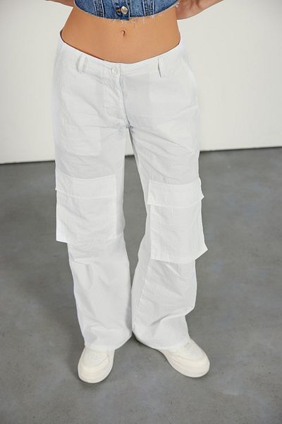 VATKALI Mid Waist Parachute Trousers