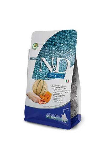 N&D Ocean Balkabaklı Balık ve Karidesli Yavru Kedi maması 1.5 Kg