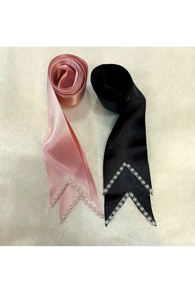 Hobigram Black Powder Plain Pearl Jewelry Ribbon, Engagement Jewelry Ribbon Width 6 cm Length 2 Meters