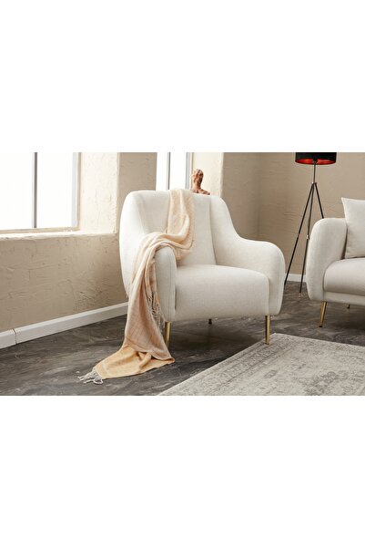 Rabi Simena Serisi Tekli Koltuk Krem