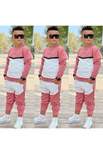 My Kids Wear أطقم النادل مع جيبين خيطين