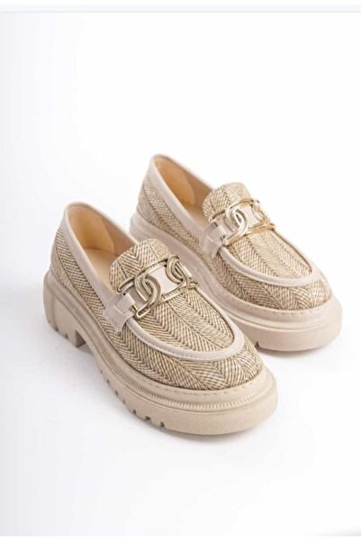 Şukufe'nin ayakkabıları ÖNÜ TOKALI  KALIN TABANLI RUGAN LOAFER AYAKKABI