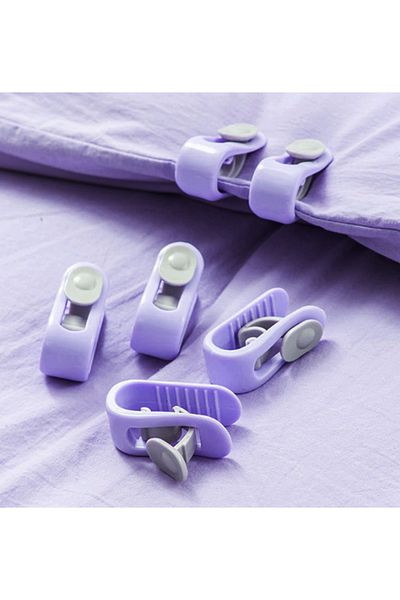 newnet 10 Pieces Quilt Clips Sheet Clips and Curtain Holder Stabilizer Non-Slip Duvet Cover Organizer Clips
