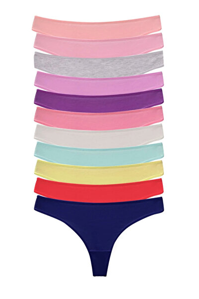 Dominant Tanga Pamuklu Canlı Renkler 10'lu