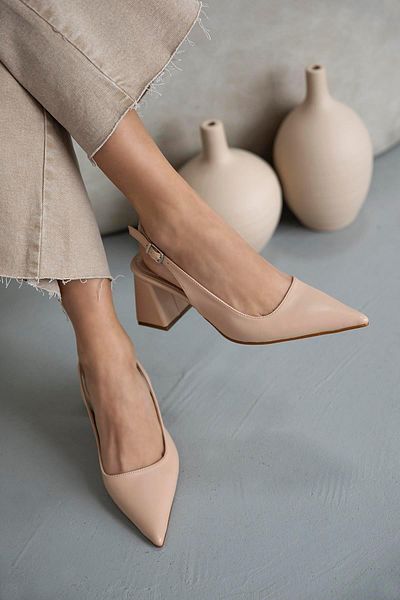 STRASWANS Stefan Women's Leather Heeled Shoes Tan