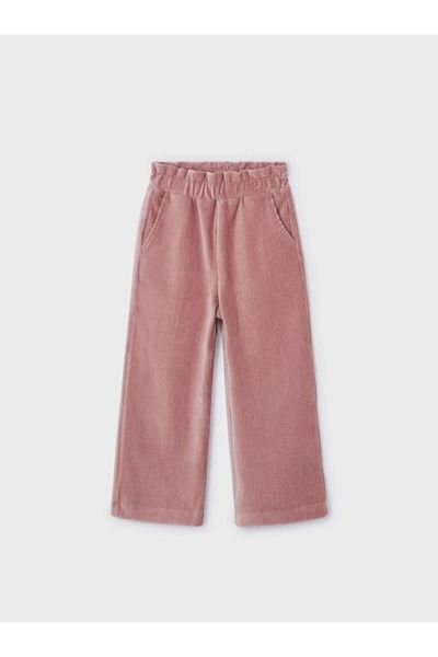 MAYORAL Girl's Wide Leg Velvet Trousers 4544