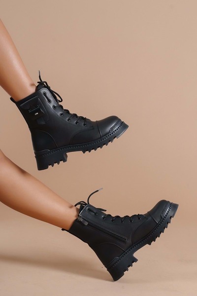 Kids Club Shoes Feles Çanta Dekolteli Kadın Postal Bot SİYAH