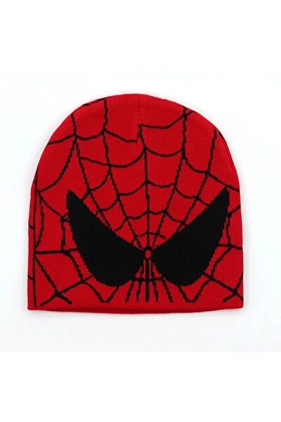 1blood spider y2k tarzı bere kırmızı unisex yumuşak bere