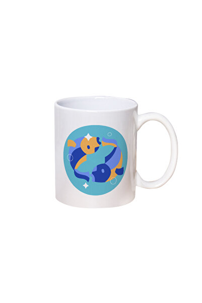 Zodiak Burç Tasarımlı Kupa(Balık)