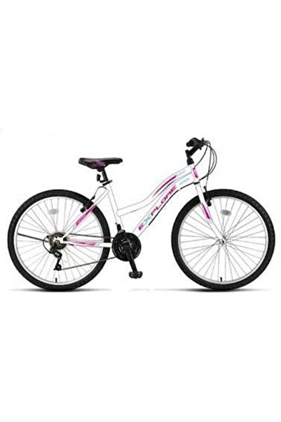 Ümit 2434 Explorer Dağ Bisikleti V 24 Jant 21 Vites Beyaz Pembe-1000433402