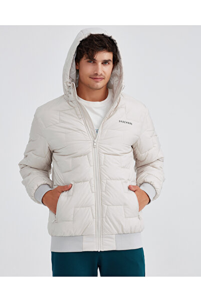SKECHERS Outerwear M Padded Jacket Erkek Gri Mont S222060-013