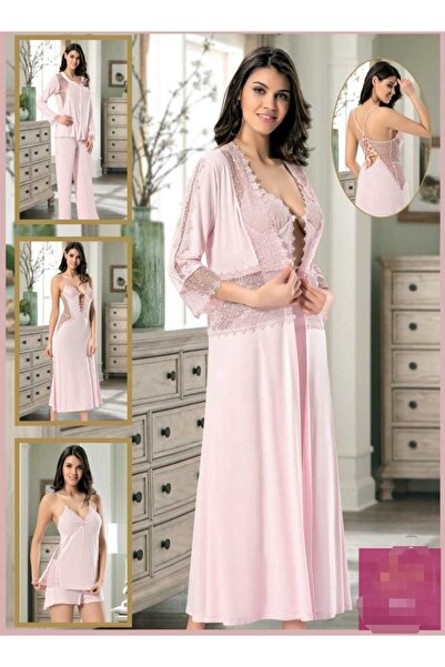 CT MODA Set de zestre de mireasă din bumbac, cu dantelă, cu design special, 6...