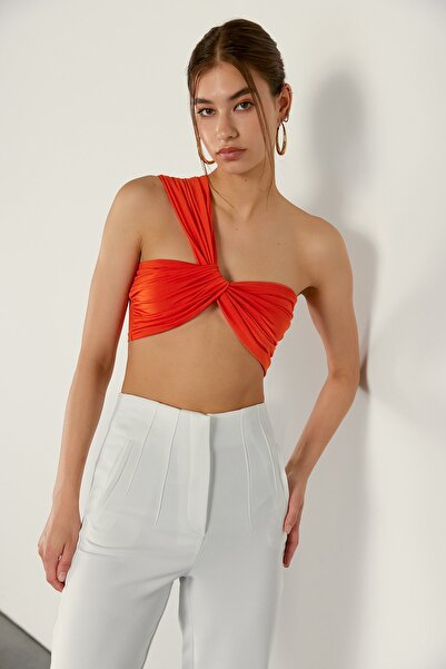 VATKALI Uzel detailní halenka oranžová