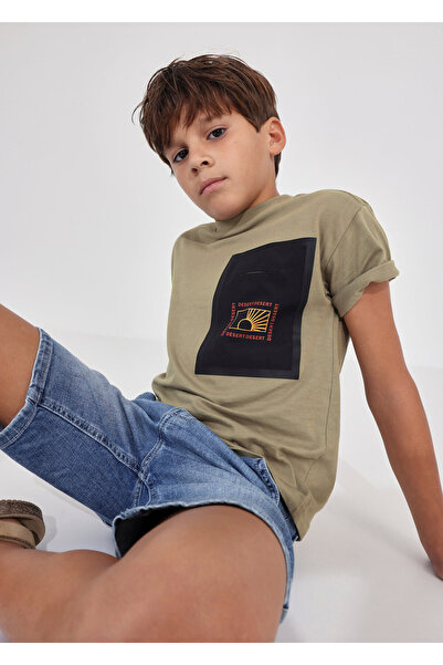 MAYORAL Boy's Short Sleeve T-shirt Green