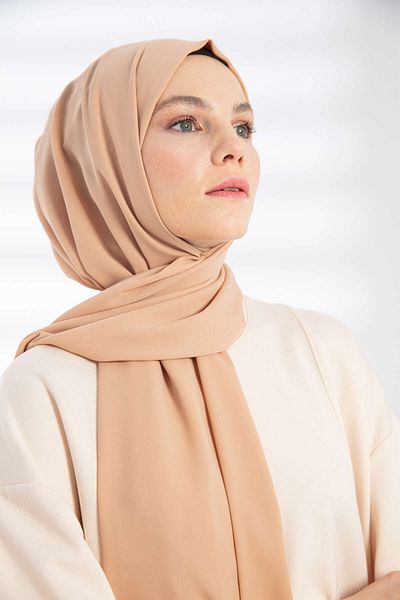 PURESCARFS Şal de crep cu latte