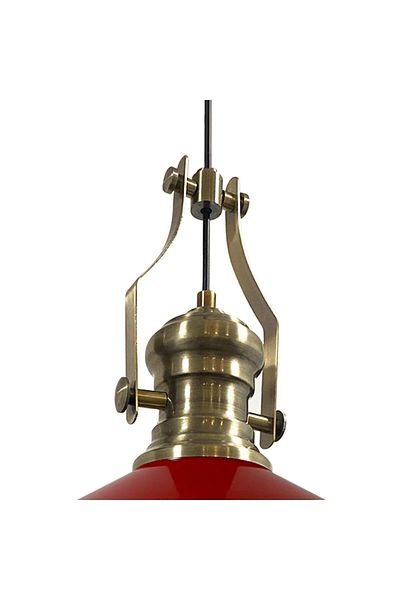 Bamyum Noble Single Red Chandelier New Antique Head Retro Pendant Lamp Hall Cafe Living Room Chandeliers