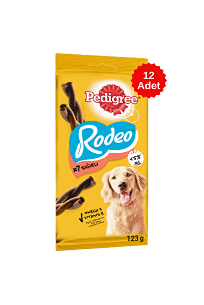 Pedigree Rodeo Biftekli Köpek Ödülü 7 Li 123 Gr 12 Adet
