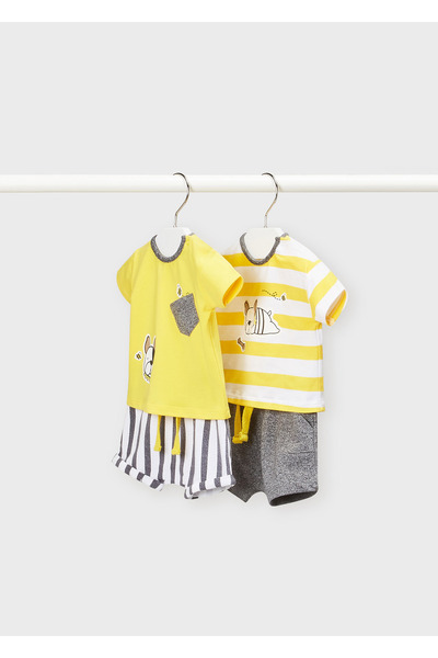MAYORAL Baby Boy Summer T-Shirt Shorts Set of 4 1653