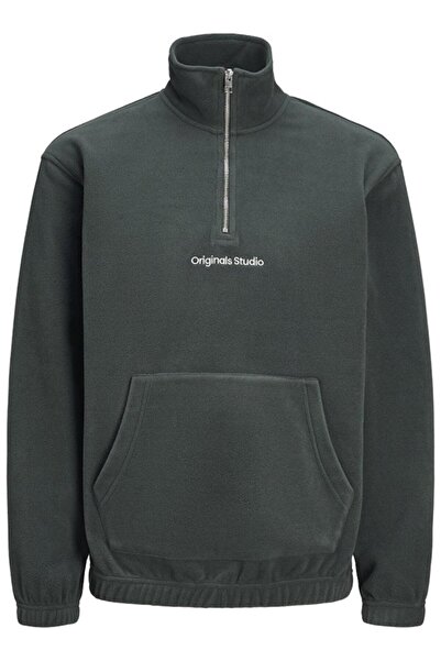 Jack & Jones 12262981 Jorvesterbro Fleece Quarter Zıp Noos Erkek Sweatshirt